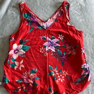 Sleeveless tank floral